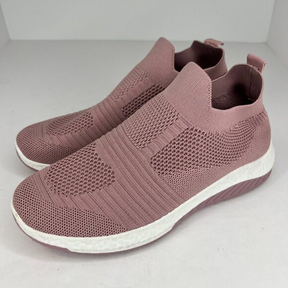 Danskin Womens Cheerful Plumb Vegan Textile Mesh Low Size 10 Slip On Shoes - Picture 1 of 11